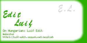 edit luif business card